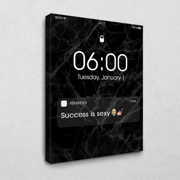 Success is sexy Reminder (Black Edition)
